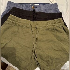 3 pairs of Old Navy Shorts (2 are Linen)